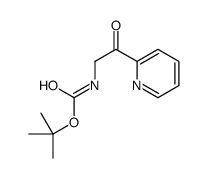 tert-butyl N-(2-oxo-2-pyridin-2-ylethyl)carbamate Structure