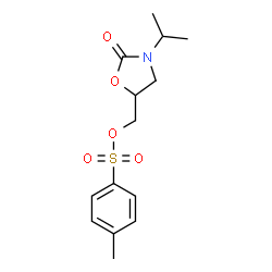 3-(1-methylethyl)-5-[[[(4-methylphenyl)sulphonyl]oxy]methyl]oxazolidin-2-one Structure