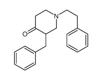 3-benzyl-1-(2-phenylethyl)piperidin-4-one Structure