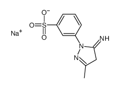 sodium m-(4,5-dihydro-5-imino-3-methyl-1H-pyrazol-1-yl)benzenesulphonate结构式