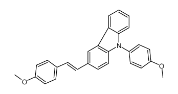 3-[2-(4-Methoxyphenyl)ethenyl]-9-(4-methoxyphenyl)-9H-carbazole structure