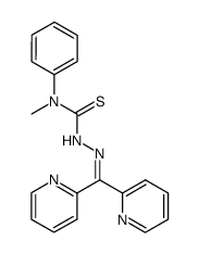 di-2-pyridyl ketone N(4)-methyl, N(4)-phenylthiosemicarbazone Structure