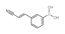 (E)-(3-(2-CYANOVINYL)PHENYL)BORONIC ACID Structure