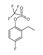 2-ethyl-4-fluorophenyl trifluoromethanesulfonate结构式