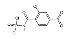 (2-chloro-4-nitro-benzoyl)-amidophosphoryl chloride结构式