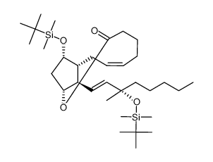 (15S)-15-methyl-PGF2α 1,11-lactone 9,15-bis(tert-butyldimethylsilyl ether)结构式