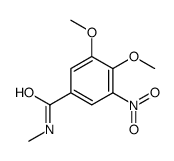 3,4-dimethoxy-N-methyl-5-nitrobenzamide结构式