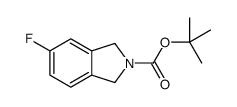 5-氟异吲哚啉-2-羧酸叔丁酯结构式