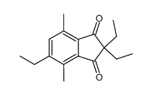 2,2,5-triethyl-4,7-dimethyl-indan-1,3-dione Structure