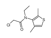 2-chloro-N-(2,4-dimethylthiophen-3-yl)-N-ethylacetamide结构式