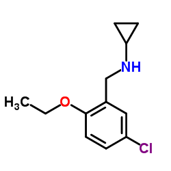 N-(5-Chloro-2-ethoxybenzyl)cyclopropanamine结构式