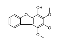 1,2,3-trimethoxydibenzofuran-4-ol Structure