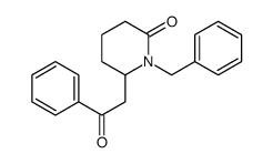 1-benzyl-6-phenacylpiperidin-2-one Structure