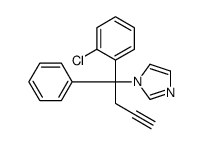 1-[1-(2-chlorophenyl)-1-phenylbut-3-ynyl]imidazole结构式