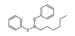 hexyl-bis(phenylsulfanyl)borane Structure