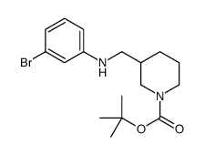 1-BOC-3-[(3-BROMO-PHENYLAMINO)-METHYL]-PIPERIDINE structure