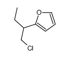 2-(1-chlorobutan-2-yl)furan Structure