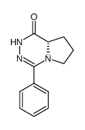 8a(S)-6,7,8,8a-tetrahydro-4-phenylpyrrolo<1,2-d><1,2,4>triazin-1(2H)-one Structure