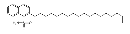 2-octadecylnaphthalene-1-sulfonamide结构式