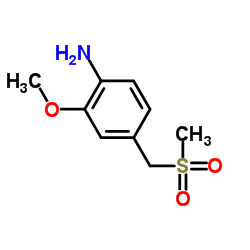 2-Methoxy-4-[(methylsulfonyl)methyl]aniline Structure