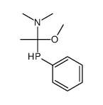 1-methoxy-N,N-dimethyl-1-phenylphosphanylethanamine Structure