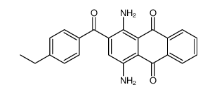 1,4-diamino-2-(4-ethylbenzoyl)anthracene-9,10-dione Structure