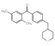 2,5-DIMETHYL-4'-THIOMORPHOLINOMETHYL BENZOPHENONE结构式