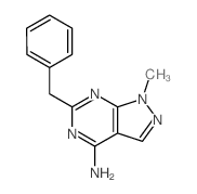 3-benzyl-9-methyl-2,4,8,9-tetrazabicyclo[4.3.0]nona-1,3,5,7-tetraen-5-amine picture