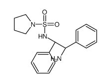 N-[(1S,2S)-2-amino-1,2-diphenylethyl]pyrrolidine-1-sulfonamide结构式