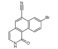 8-bromo-1-oxo-2H-benzo[h]isoquinoline-6-carbonitrile Structure