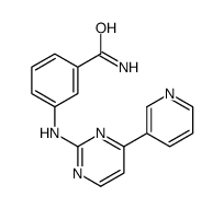 3-[(4-pyridin-3-ylpyrimidin-2-yl)amino]benzamide结构式