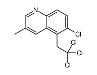 6-chloro-3-methyl-5-(2,2,2-trichloroethyl)quinoline Structure