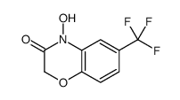 4-hydroxy-6-(trifluoromethyl)-1,4-benzoxazin-3-one结构式