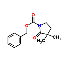 Benzyl 3,3-dimethyl-2-oxo-1-pyrrolidinecarboxylate Structure