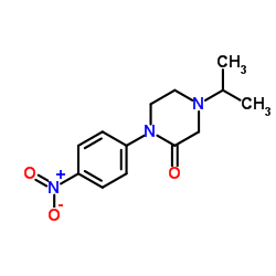 4-Isopropyl-1-(4-nitrophenyl)-2-piperazinone Structure