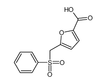 5-[(PHENYLSULFONYL)METHYL]-2-FUROIC ACID Structure