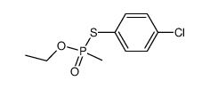 S-(4-chlorophenyl) O-ethyl methylphosphonothioate Structure