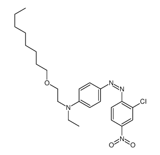 4-[(2-chloro-4-nitrophenyl)azo]-N-ethyl-N-[2-(octyloxy)ethyl]aniline结构式