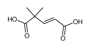 trans-form of/the/ α.α-dimethyl-glutaconic acid结构式