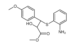 methyl (2S,3S)-3-(2-aminophenyl)sulfanyl-2-hydroxy-3-(4-methoxyphenyl)propanoate Structure