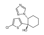 (1R,2R)-1-(5-Chloro-thiophen-2-yl)-2-[1,2,4]triazol-1-yl-cyclohexanol Structure