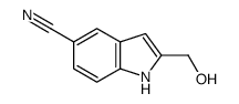 2-(hydroxymethyl)-1H-indole-5-carbonitrile structure