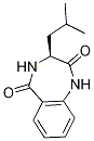 (3S)-3-Isobutyl-3,4-dihydro-1H-1,4-benzodiazepine-2,5-dione结构式