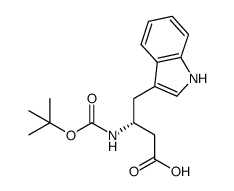 Boc-D-beta-homotryptophan Structure