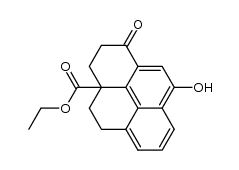 9-hydroxy-1-oxo-2,3,4,5-tetrahydro-1H-pyrene-3a-carboxylic acid ethyl ester结构式