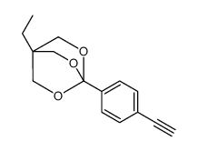 1-ethyl-4-(4-ethynylphenyl)-3,5,8-trioxabicyclo[2.2.2]octane结构式