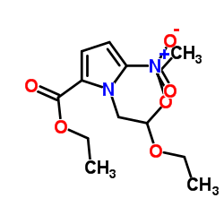 1-(2,2-二乙氧基乙基)-5-硝基-1h-吡咯-2-羧酸乙酯结构式