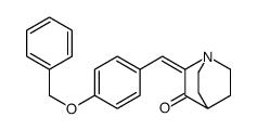 2-[(4-phenylmethoxyphenyl)methylidene]-1-azabicyclo[2.2.2]octan-3-one Structure