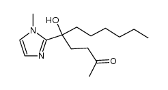 2-(5-hydroxy-2-oxo-5-undecyl)-1-methyl-1H-imidazole结构式