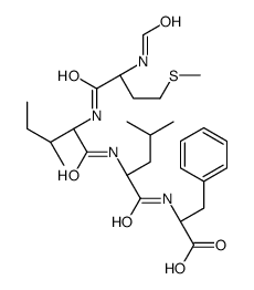 (2S)-2-[[(2S)-2-[[(2S,3S)-2-[[(2S)-2-formamido-4-methylsulfanylbutanoyl]amino]-3-methylpentanoyl]amino]-4-methylpentanoyl]amino]-3-phenylpropanoic acid结构式